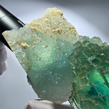 Large phantom fluorite, stepped, quartz specimen Omehane, Brandberg Area, Namibia 115*61*51mm #12170 