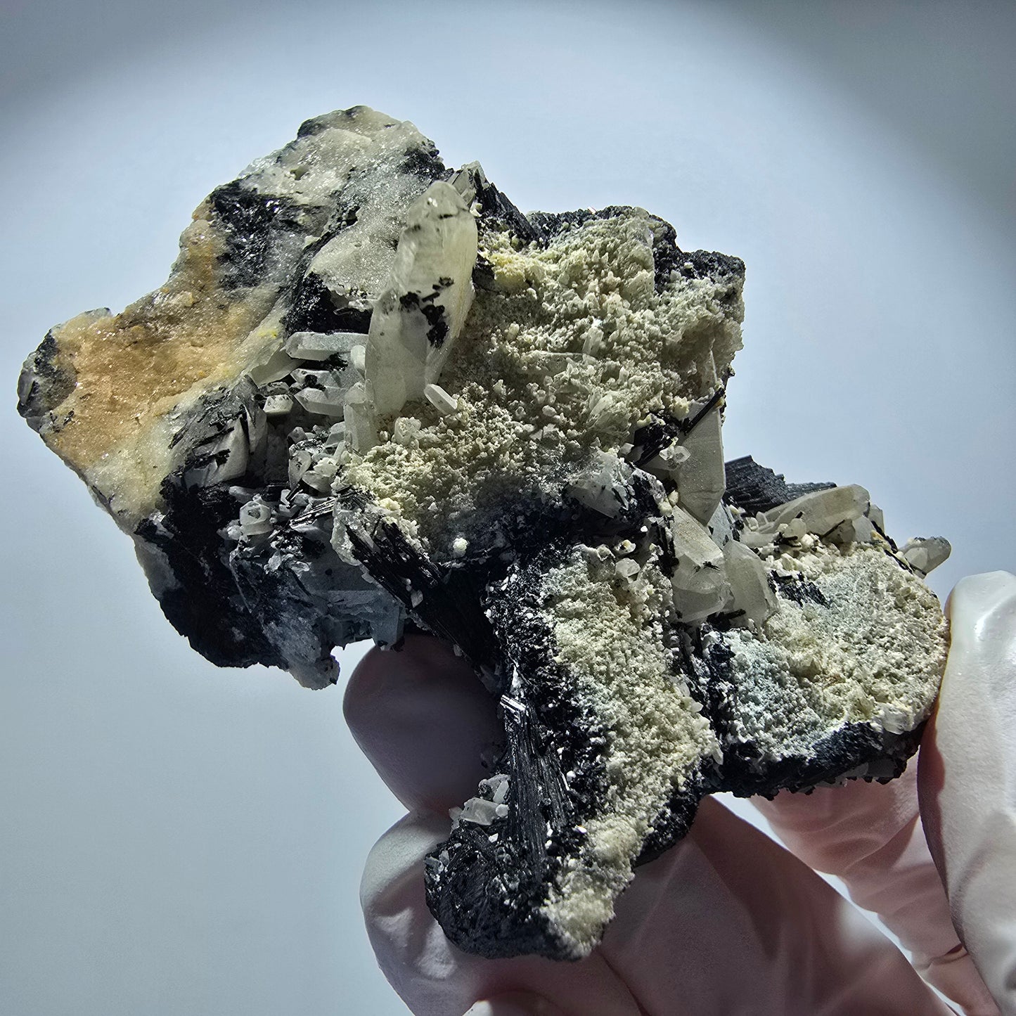 Rare Schorl Tourmaline, Smoky Quartz Specimen Erongo, Namibia 77*53*37mm #12171 