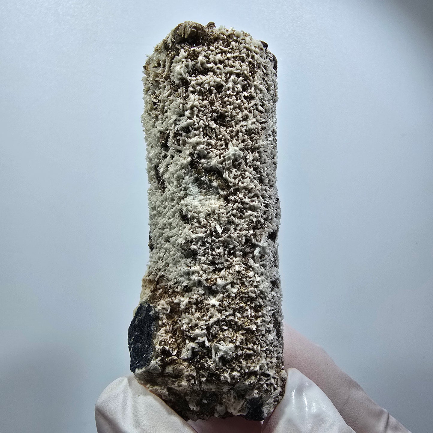 Tourmaline Schörl, opale hyalite, muscovite, orthose Erongo, Namibie 75*31*24mm #12175 