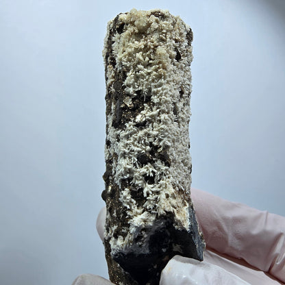 Tourmaline Schörl, opale hyalite, muscovite, orthose Erongo, Namibie 75*31*24mm #12175 