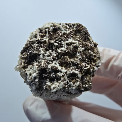 Tourmaline Schörl, opale hyalite, muscovite, orthose Erongo, Namibie 75*31*24mm #12175 