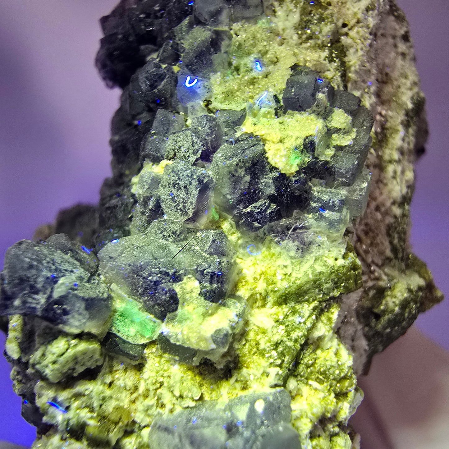 Fluorite, Schörl Tourmaline, Hyalite Opal, Muscovite, Orthoclase Erongo, Namibia 57*48*37mm #12180 