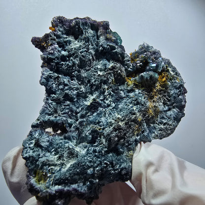 Rare fluorite, schorl tourmaline specimen, green-blue, Erongo, Namibia, 77*66*40mm #12183 