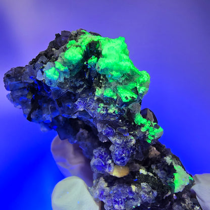 Phantom Fluorite, Schörl Tourmaline, Muscovite, Hyalite Stage Erongo, Namibia 67*49*35mm #12186 
