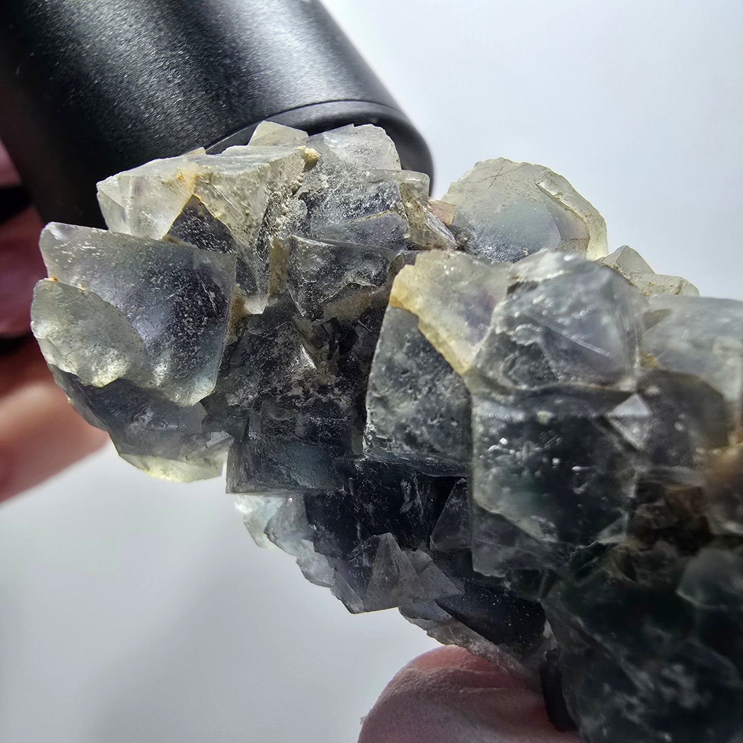 Rare cube de fluorite fantôme, spécimen d'orthose, Erongo, Namibie, 77*39*23 mm, n° 12194 