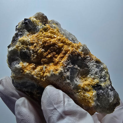 Phantom Fluorite, Hyalite, Schörl Tourmaline, Muscovite, Orthoclase Erongo, Namibia 79*64*45mm #12195 