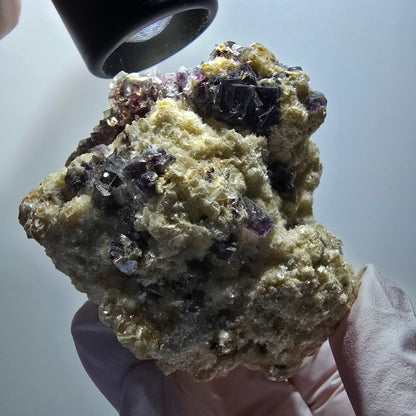Colorful Phantom Fluorite, Schorl Tourmaline, Muscovite Specimen Erongo, Namibia 67*57*50mm #12196 