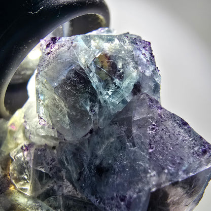 Rare spécimen de cube de fluorite fantôme, vert-violet, Okorusu, Namibie, 55*44*24 mm #12201 