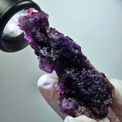Phantom Fluorit Würfel Stufe, lila, doppelseitig Okorusu, Namibia 71*32*28mm #12224