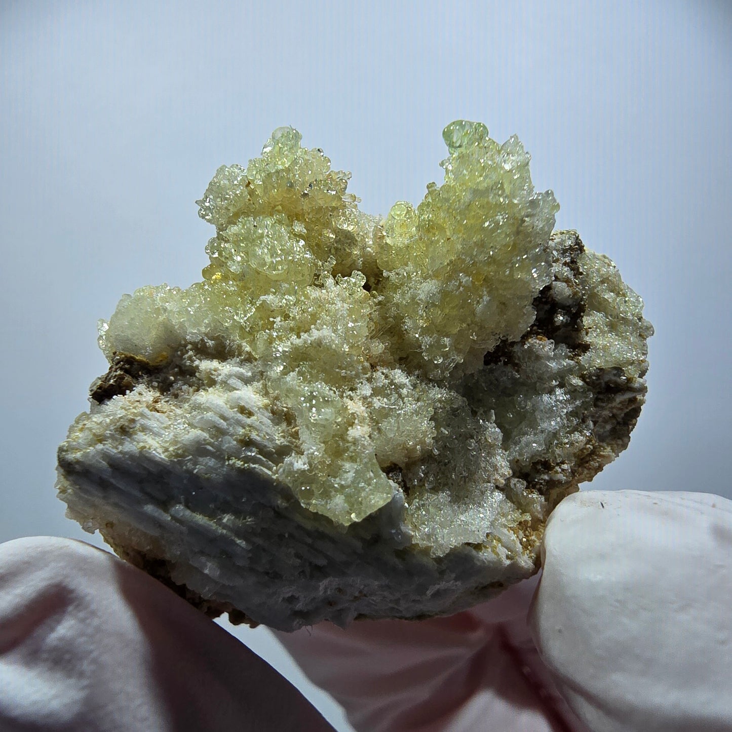 Seltene Hyalit Opal, Orthoklas, Muskovit Stufe Erongo, Namibia 40*32*30mm #12225