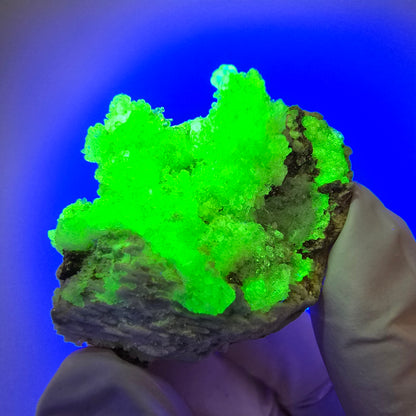 Seltene Hyalit Opal, Orthoklas, Muskovit Stufe Erongo, Namibia 40*32*30mm #12225