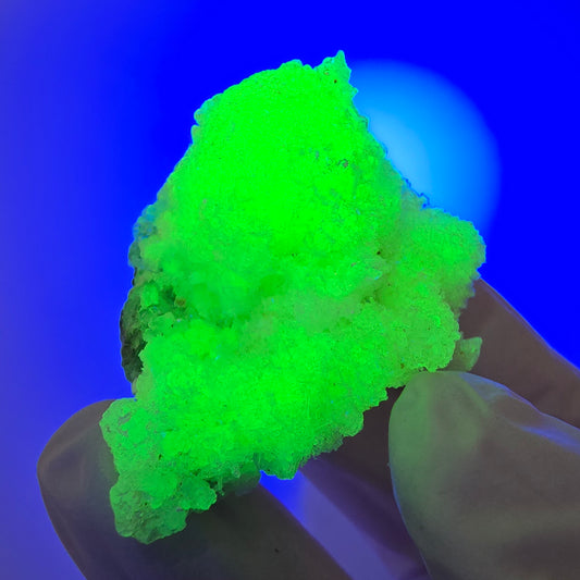 Seltene Hyalit Opal Stufe (UV Mineral) Erongo, Namibia 43*36*20mm #12226