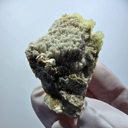 Opale hyalite rare, spécimen d'orthoclase (minéral UV) Erongo, Namibie 37*30*21mm #12229 