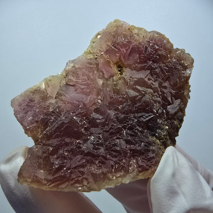 Rare phantom fluorite cube specimen, stepped, purple Omehane, Namibia 68*48*19mm #12234 