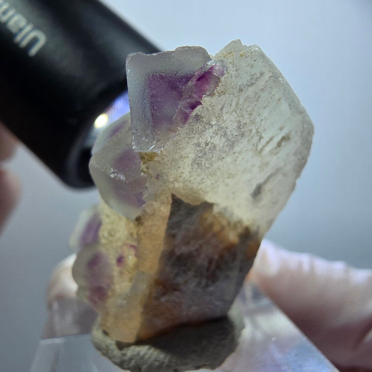 Phantom Fluorite Cube, Quartz Specimen, Green Purple Omehane, Namibia 32*19*20mm #12236 