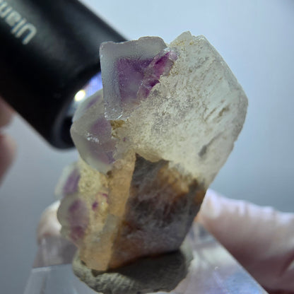 Phantom Fluorite Cube, Quartz Specimen, Green Purple Omehane, Namibia 32*19*20mm #12236 