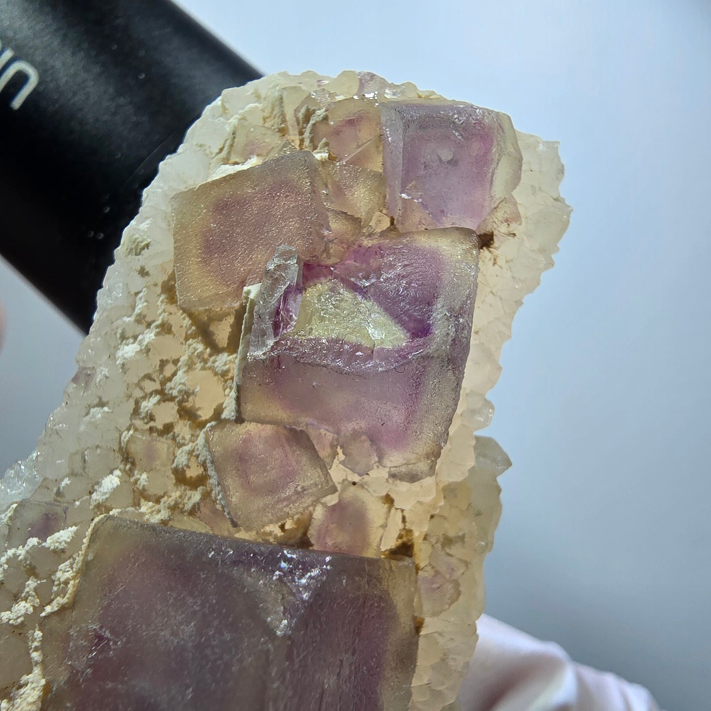 Phantom Fluorite Cube, Quartz Specimen, Green Purple Omehane, Namibia 82*38*23mm #12237 