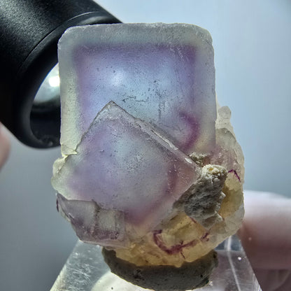 Phantom Fluorite Cube, Quartz Specimen, Green Purple Omehane, Namibia 34*27*21mm #12239 