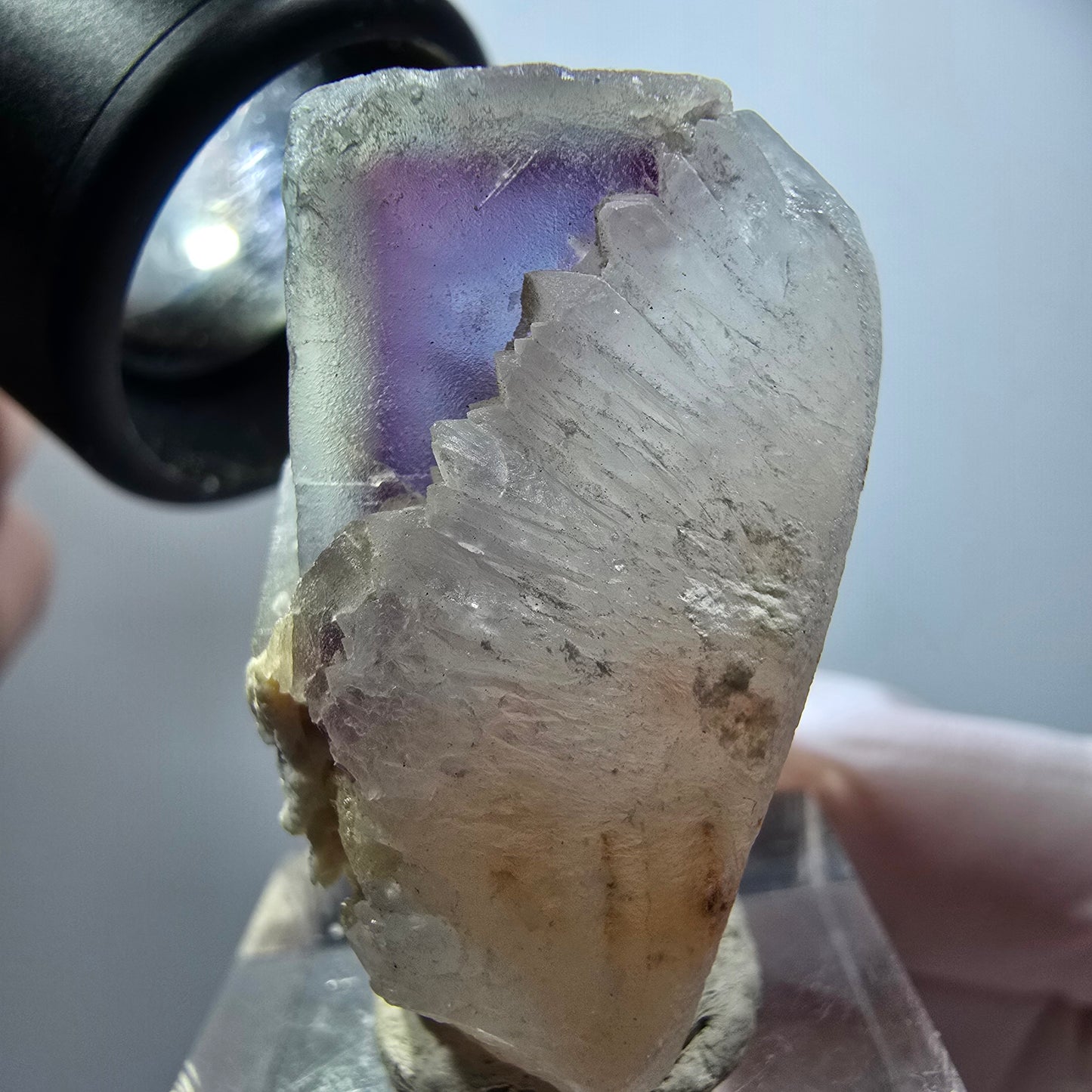 Phantom Fluorite Cube, Quartz Specimen, Green Purple Omehane, Namibia 34*27*21mm #12239 