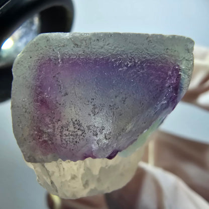 Phantom Fluorite Cube, Quartz Specimen, Green Purple Omehane, Namibia 34*27*21mm #12239 