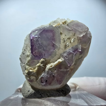 Phantom Fluorite Cube, Quartz Specimen, Green Purple Omehane, Namibia 29*23*13mm #12243 