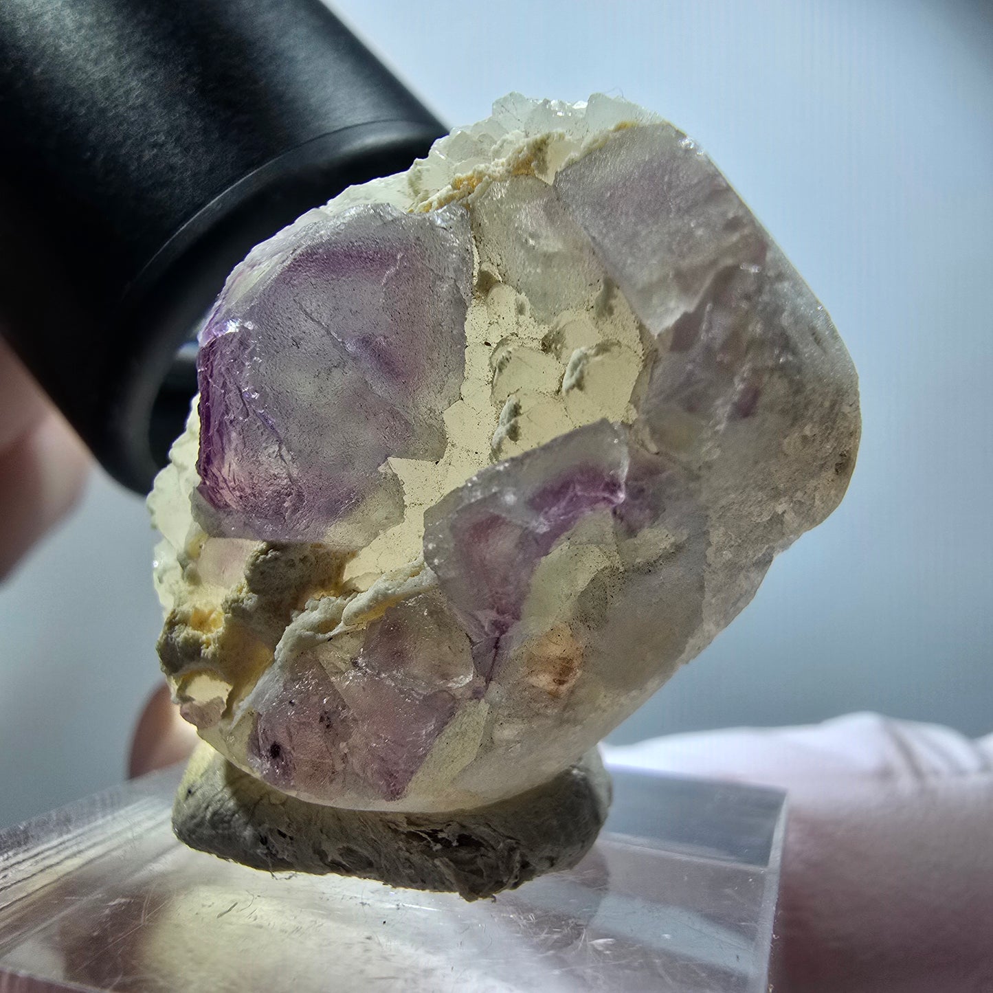 Phantom Fluorite Cube, Quartz Specimen, Green Purple Omehane, Namibia 29*23*13mm #12243 