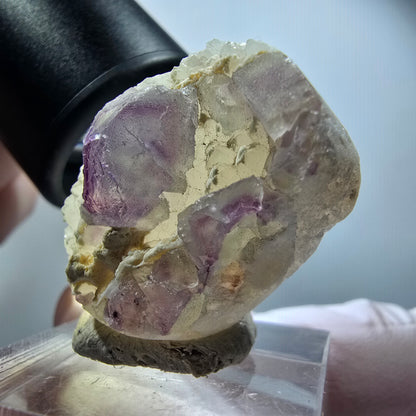 Phantom Fluorite Cube, Quartz Specimen, Green Purple Omehane, Namibia 29*23*13mm #12243 