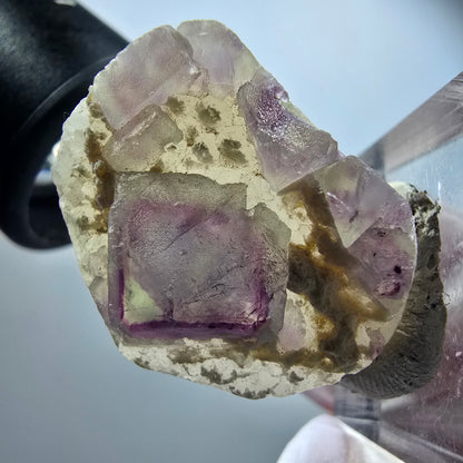 Phantom Fluorite Cube, Quartz Specimen, Green Purple Omehane, Namibia 29*23*13mm #12243 