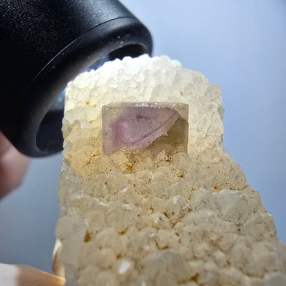 Phantom Fluorite Cube, Quartz Specimen, Green Purple Omehane, Namibia 65*20*20mm #12248 