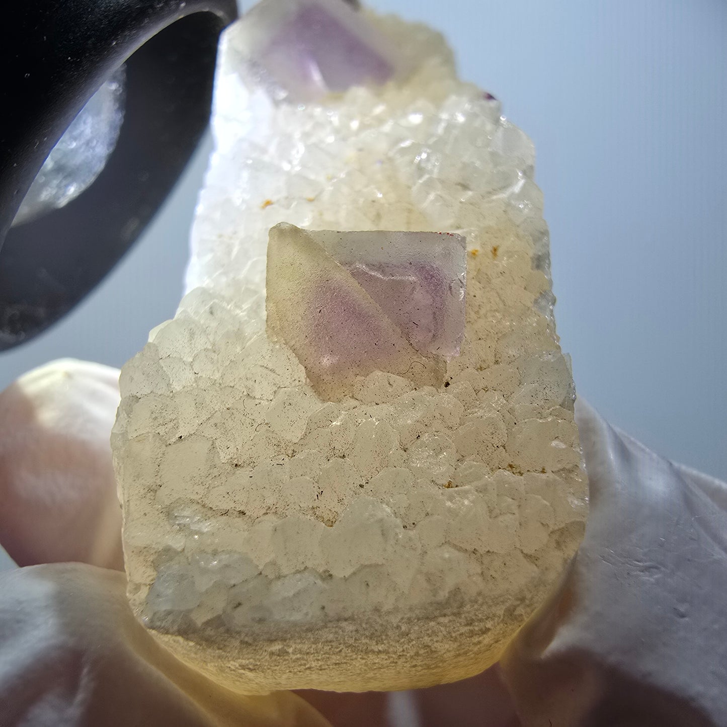 Phantom Fluorite Cube, Quartz Specimen, Green Purple Omehane, Namibia 65*20*20mm #12248 