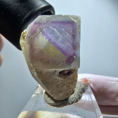 Phantom Fluorite Cube, Quartz Specimen, Green Purple Omehane, Namibia 32*27*23mm #12251 