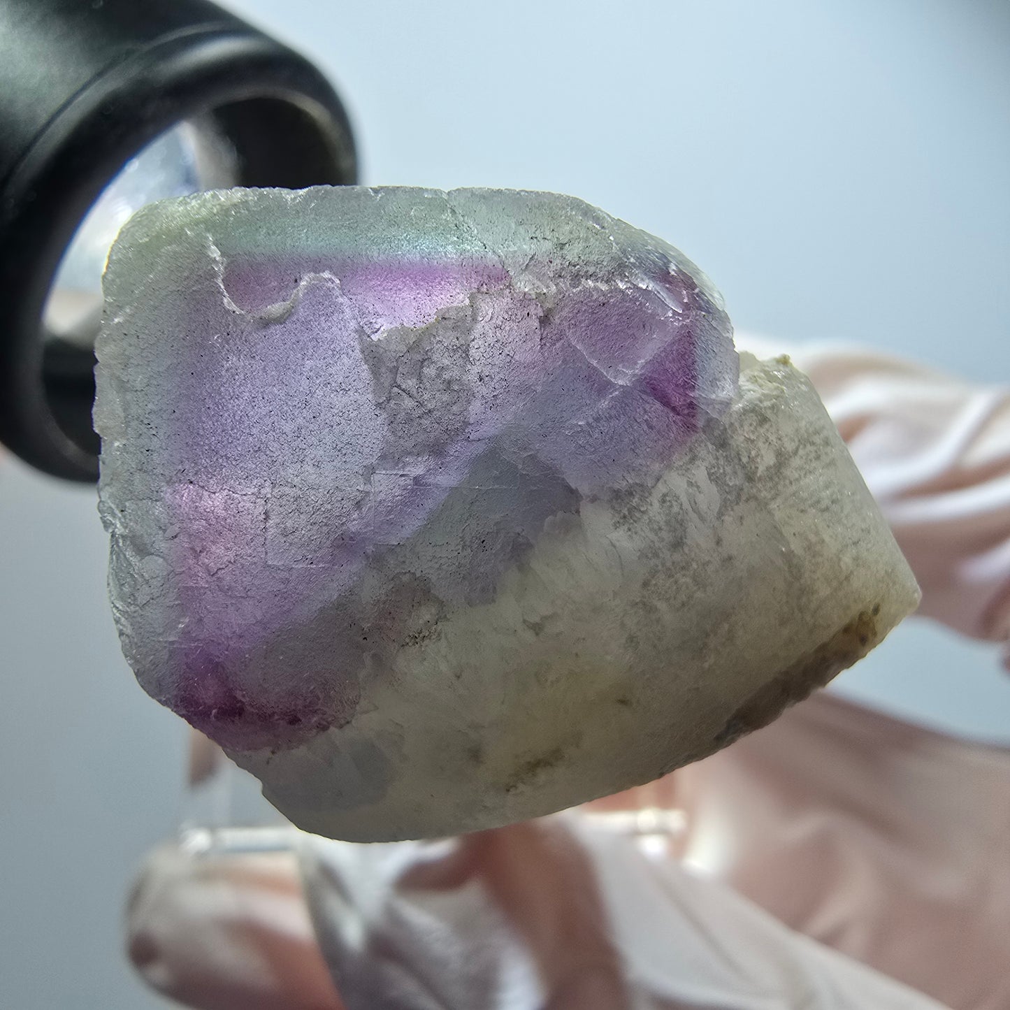 Phantom Fluorite Cube, Quartz Specimen, Green Purple Omehane, Namibia 32*27*23mm #12251 
