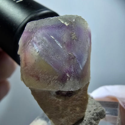 Phantom Fluorite Cube, Quartz Specimen, Green Purple Omehane, Namibia 32*27*23mm #12251 