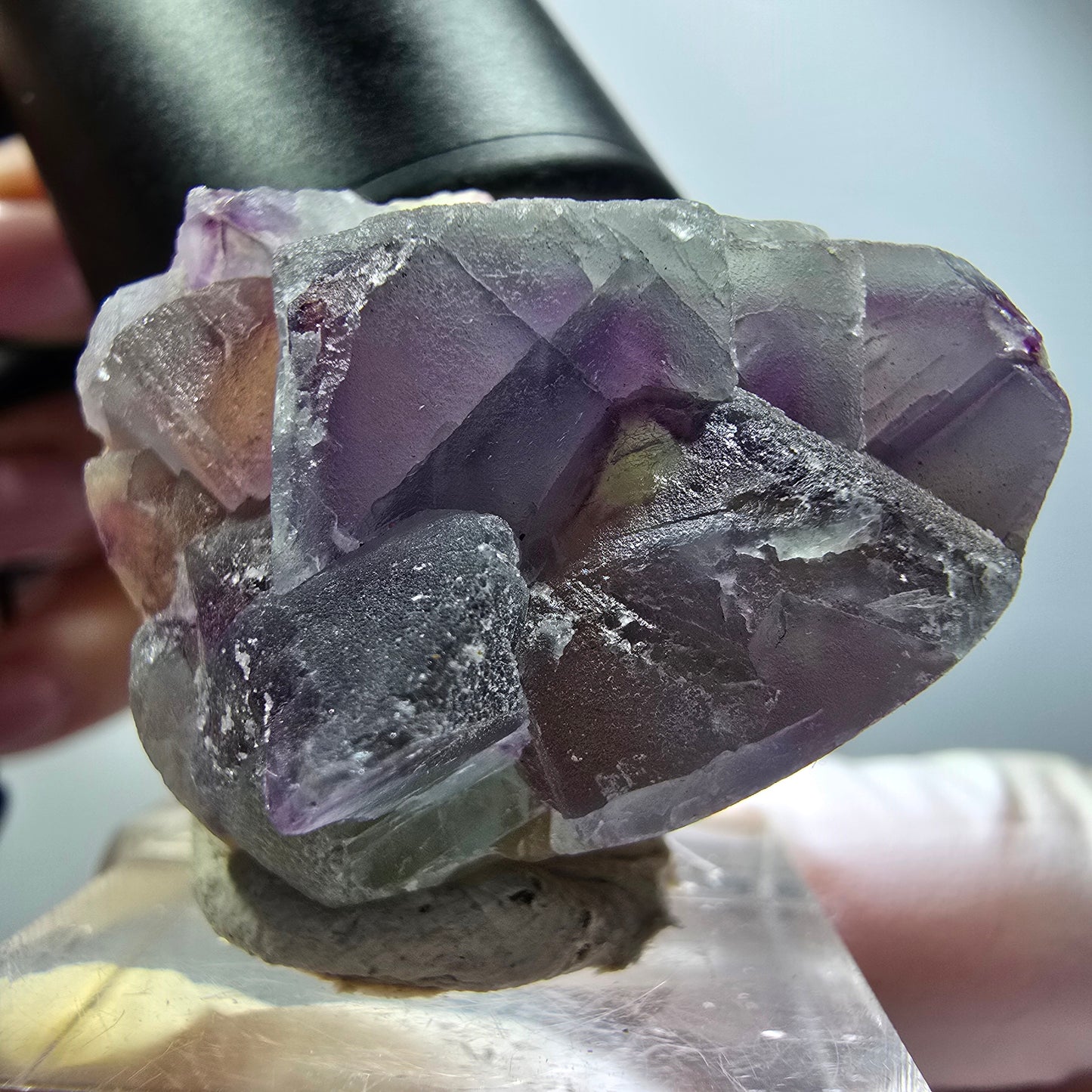 Phantom Fluorite Cube, Quartz Specimen, Green Purple Omehane, Namibia 35*27*21mm #12252 