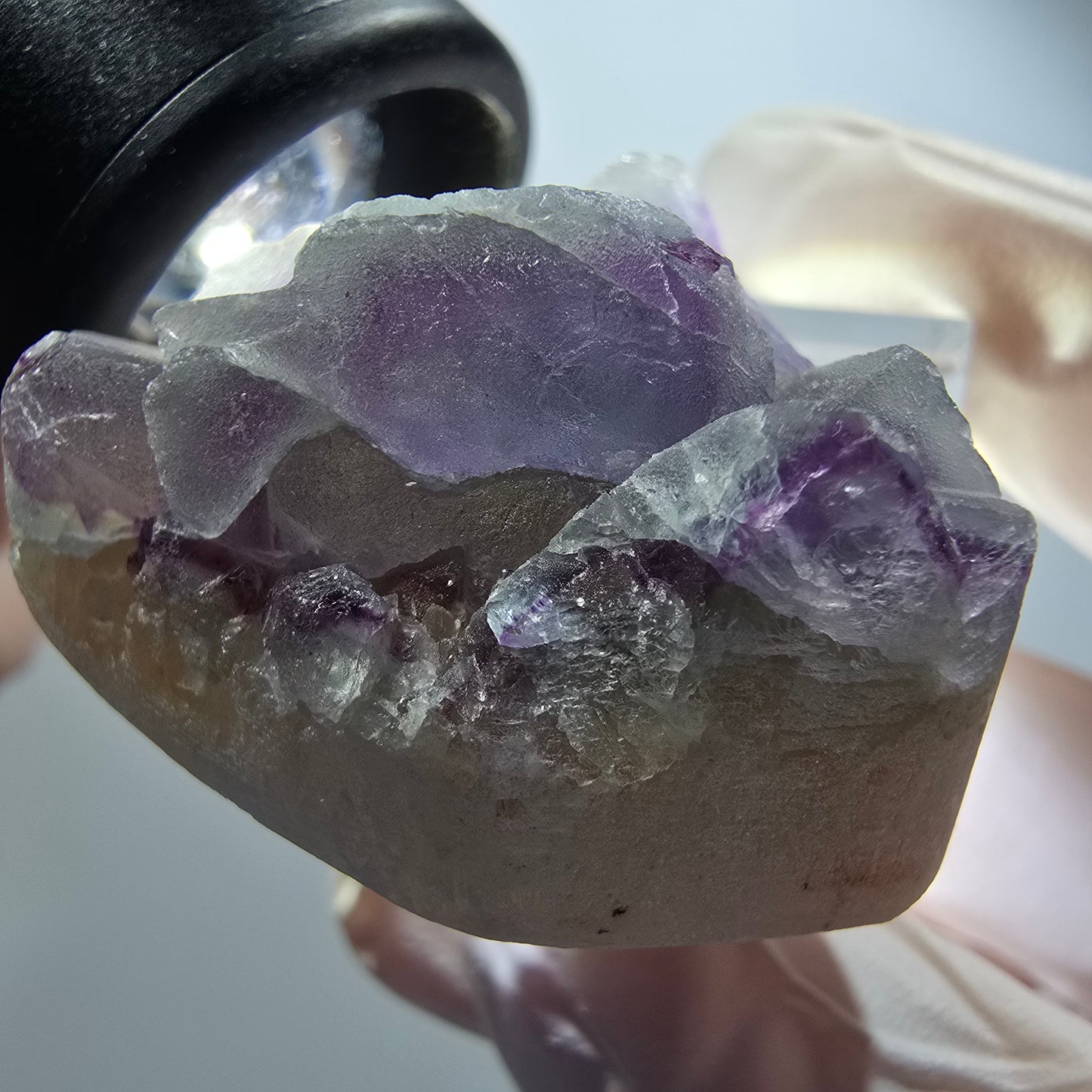 Phantom Fluorite Cube, Quartz Specimen, Green Purple Omehane, Namibia 35*27*21mm #12252 