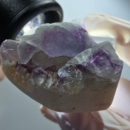 Phantom Fluorite Cube, Quartz Specimen, Green Purple Omehane, Namibia 35*27*21mm #12252 