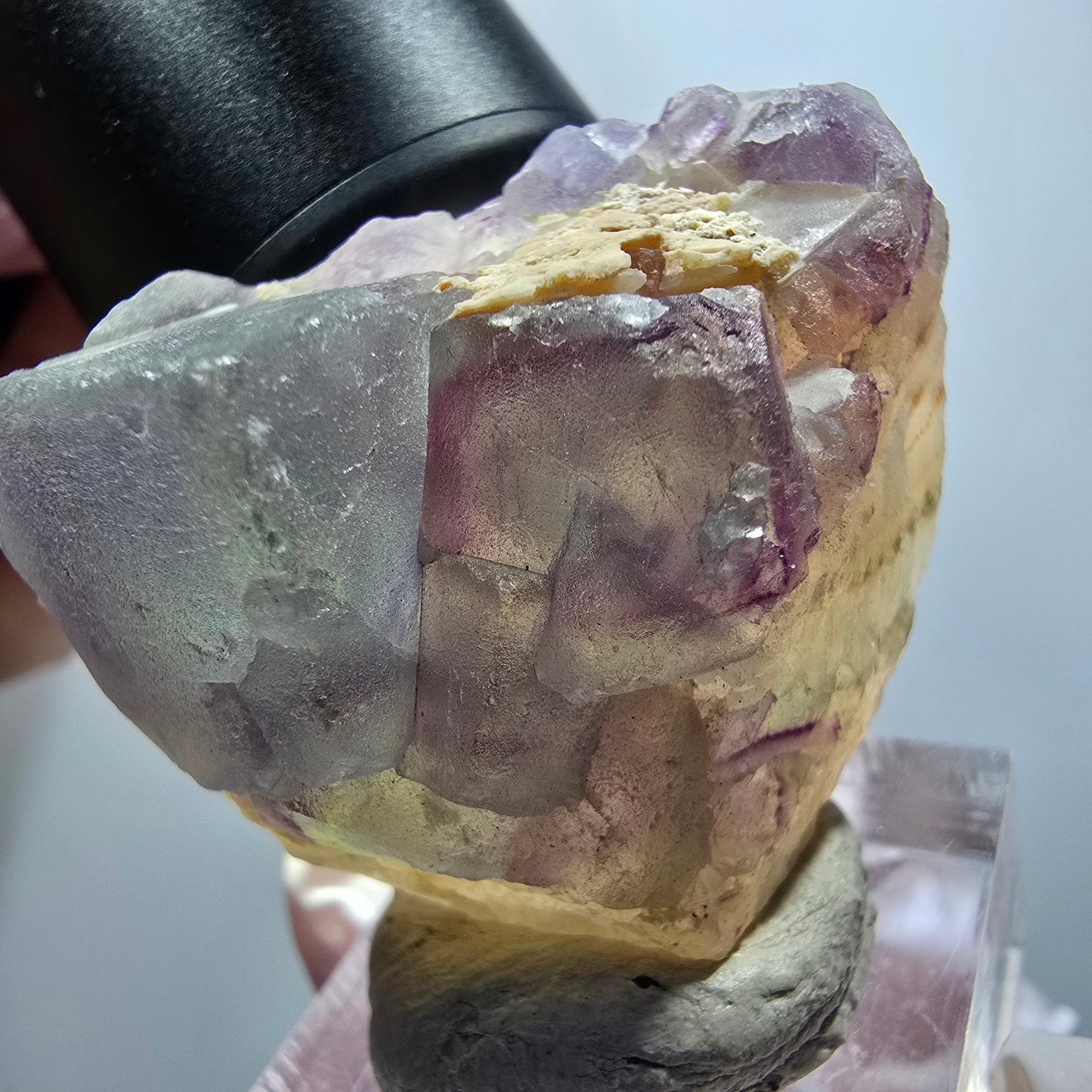 Phantom Fluorite Cube, Quartz Specimen, Green Purple Omehane, Namibia 42*37*21mm #12261 
