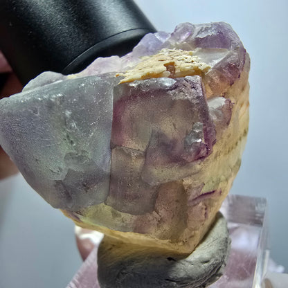 Phantom Fluorite Cube, Quartz Specimen, Green Purple Omehane, Namibia 42*37*21mm #12261 