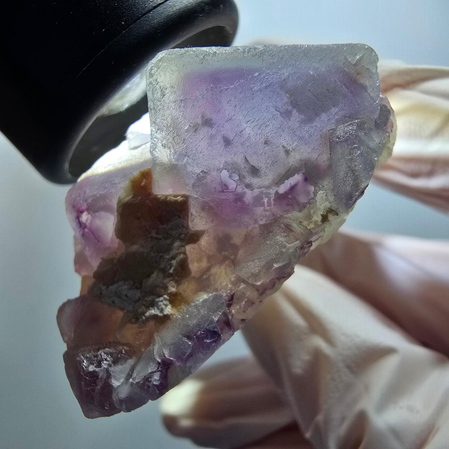 Phantom Fluorite Cube, Quartz Specimen, Green Purple Omehane, Namibia 42*37*21mm #12261 