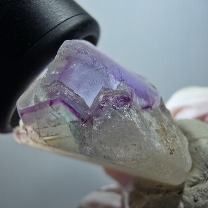 Phantom Fluorite Cube, Quartz Specimen, Green Purple Omehane, Namibia 42*37*21mm #12261 