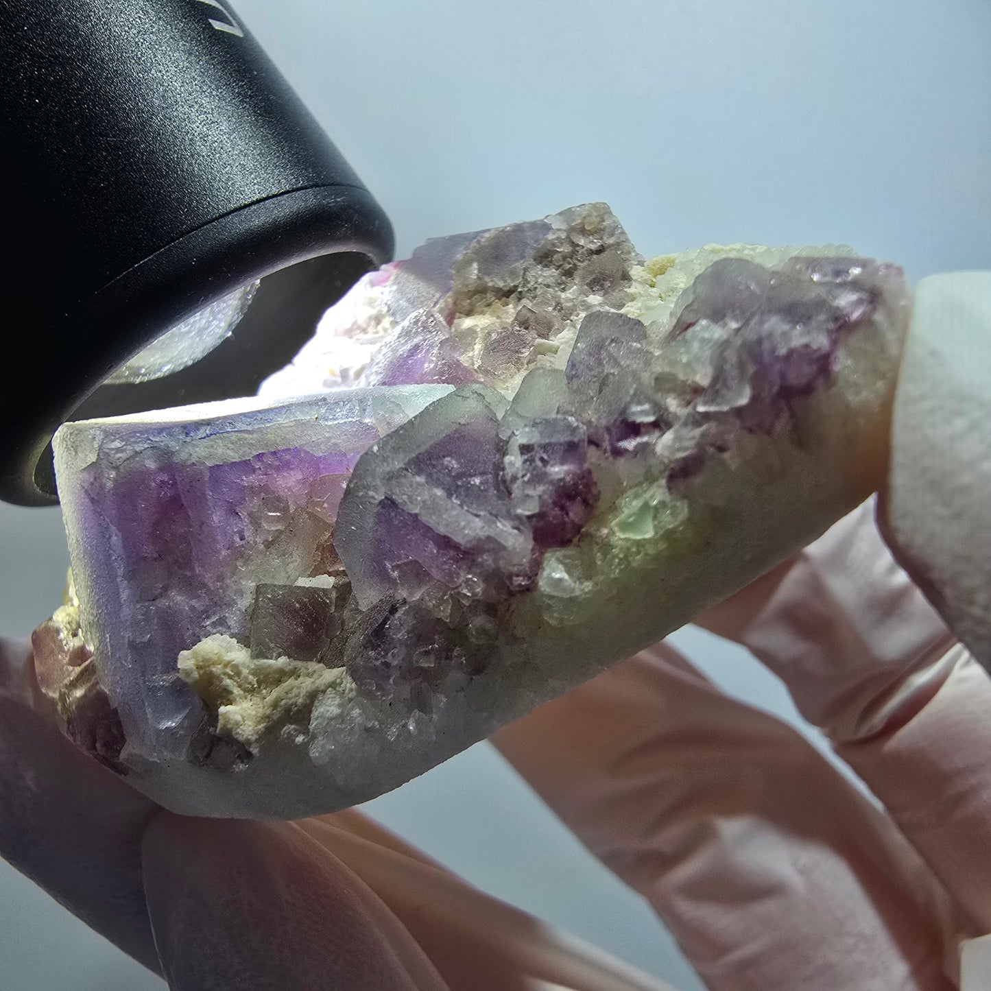 Phantom Fluorite Cube, Quartz Specimen, Green Purple Omehane, Namibia 60*40*21mm #12262 