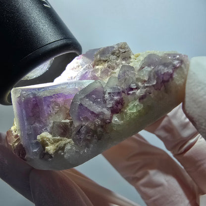 Phantom Fluorite Cube, Quartz Specimen, Green Purple Omehane, Namibia 60*40*21mm #12262 