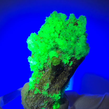 Hyalite opal, Schörl tourmaline, muscovite, orthoclase Erongo, Namibia 46*32*21mm #12268 
