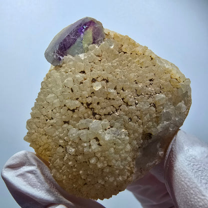 Phantom Fluorite Cube, Quartz Specimen, Green Purple Omehane, Namibia 50*49*24mm #12272 