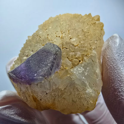 Phantom Fluorite Cube, Quartz Specimen, Green Purple Omehane, Namibia 50*49*24mm #12272 