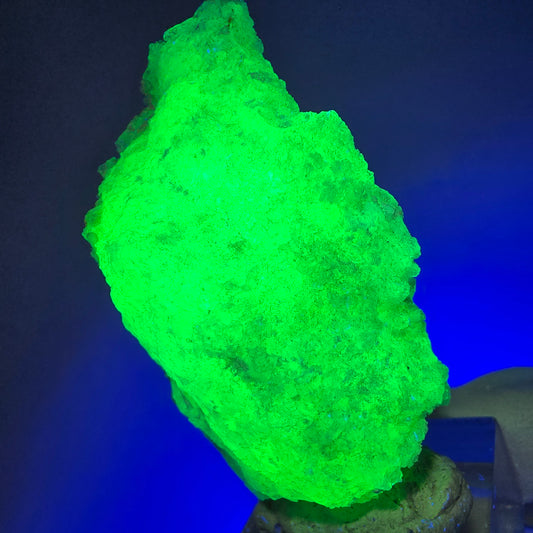 Seltene Hyalit Opal, Orthoklas Stufe (UV Mineral) Erongo, Namibia 59*34*25mm #12276