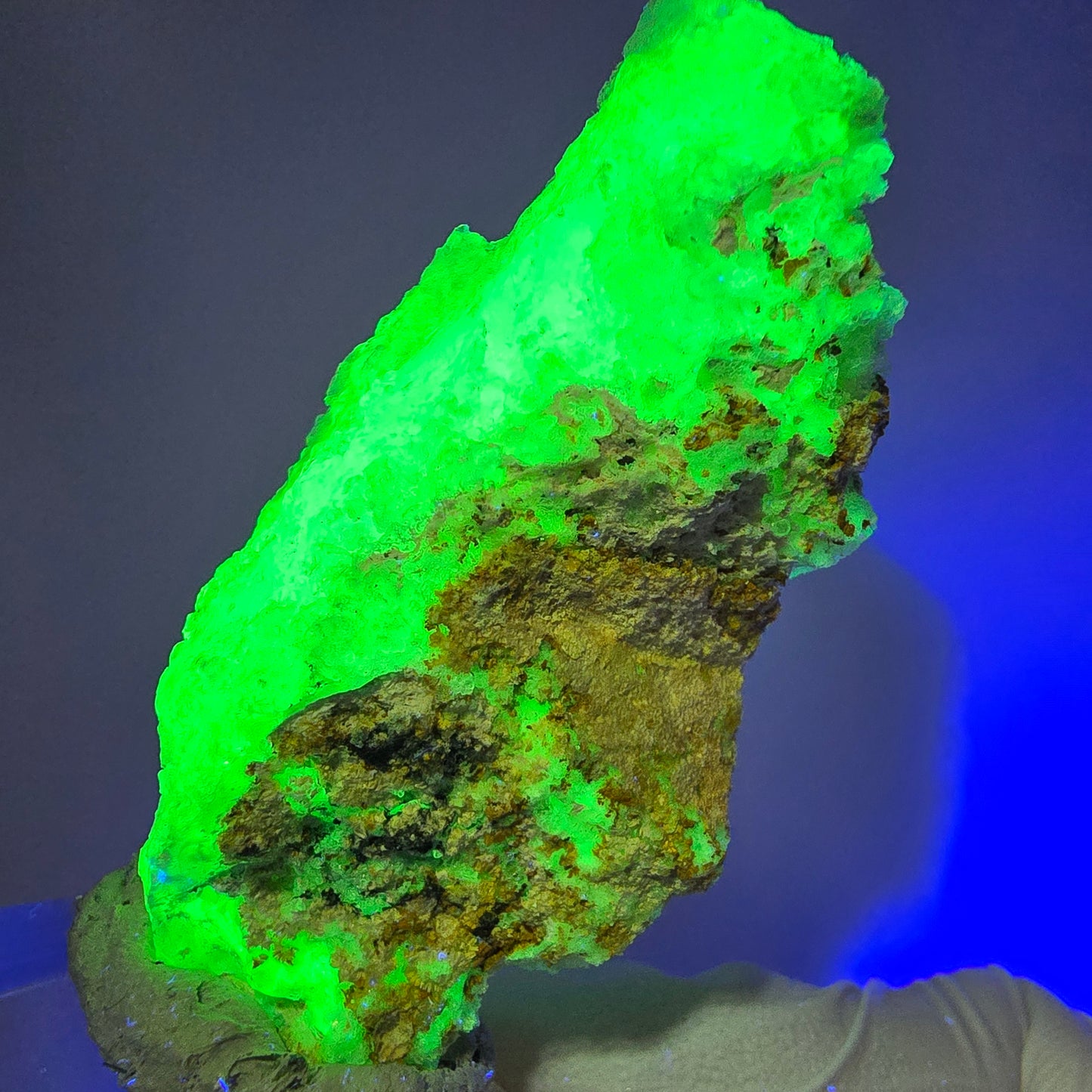 Rare Hyalite Opal, Orthoclase Specimen (UV Mineral) Erongo, Namibia 59*34*25mm #12276 