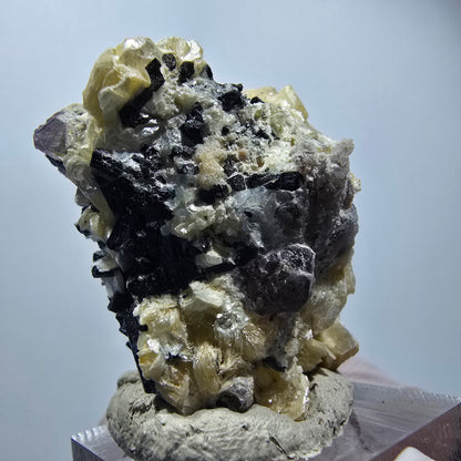 Schörl tourmaline, fluorite cube, muscovite stage Erongo, Namibia 41*38*32mm #12277 