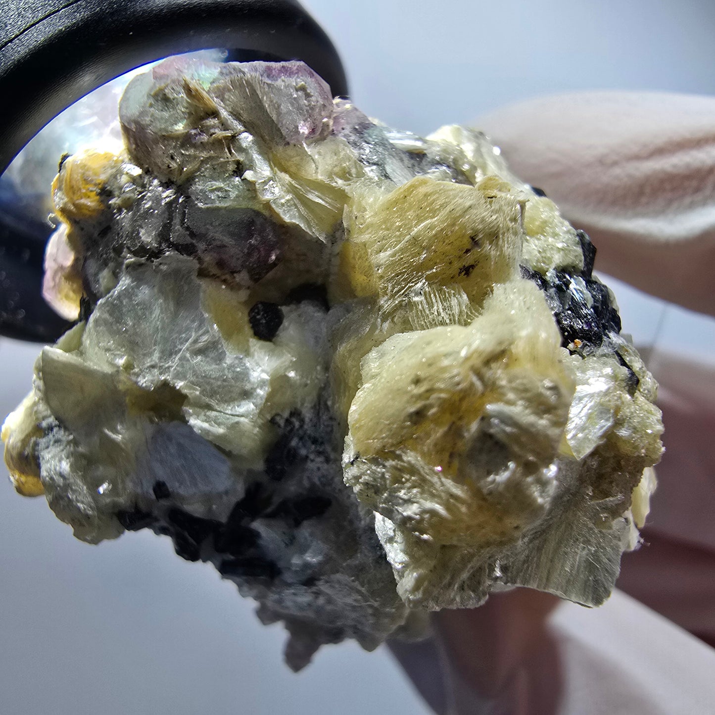Schörl tourmaline, fluorite cube, muscovite stage Erongo, Namibia 41*38*32mm #12277 