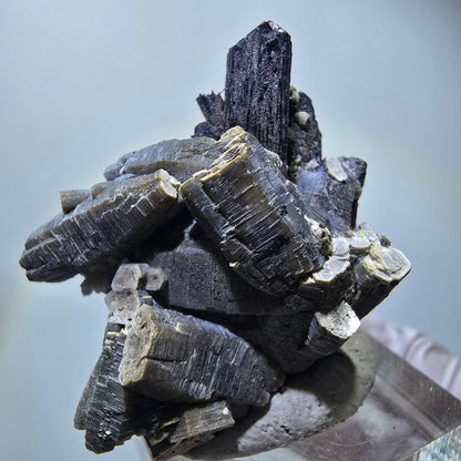Spécimen rare de tourmaline schorl, muscovite et orthoclase, Erongo, Namibie, 40*35*22 mm #12281 